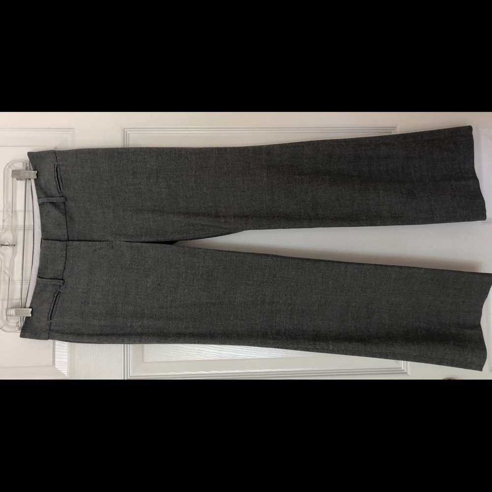 Gray Loft Boot Cut Dress Pants